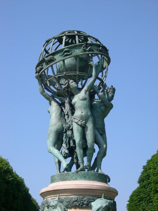  Oeuvre scuptée de Jean Baptiste Carpeaux (jardin Marco-Polo)